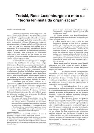 PDF) Reificação e organização política em História e Consciência de classe