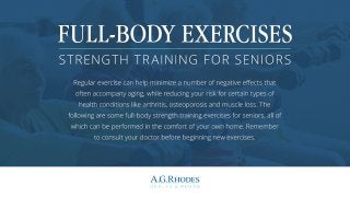Full-Body Exercises: Strength Training for Seniors 