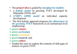 Capacity Development of Trainers for Greening TVET in Ethiopian ...
