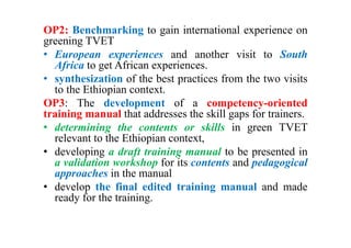 Capacity Development of Trainers for Greening TVET in Ethiopian ...