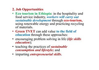 Capacity Development of Trainers for Greening TVET in Ethiopian ...