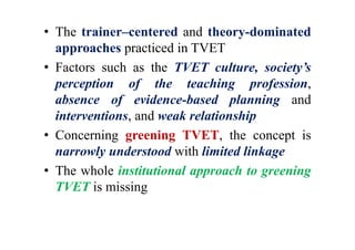 Capacity Development of Trainers for Greening TVET in Ethiopian ...