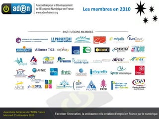 Les membres en 2010 
