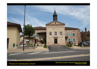 Saint-Trivier-de-Courtes – Abords de l’espace de la Carronière
BEVS, Bureau d’étudesCAUE de l’Ain - Assemblée générale 19/06/2013 	
  
 