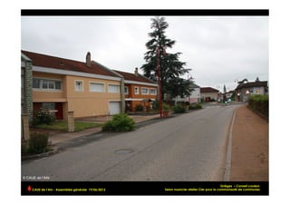 Grièges – Conseil couleur
Selon nuancier atelier Cler pour la communauté de communesCAUE de l’Ain - Assemblée générale 19/06/2013 	
  
 