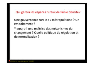 CAUE de l’Ain - Assemblée générale 19/06/2013 	
  
 