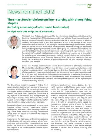 The smart food triple bottom line – starting with diversifying staples