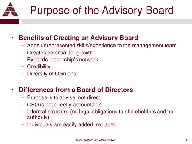 AGA Advisory Board Overview