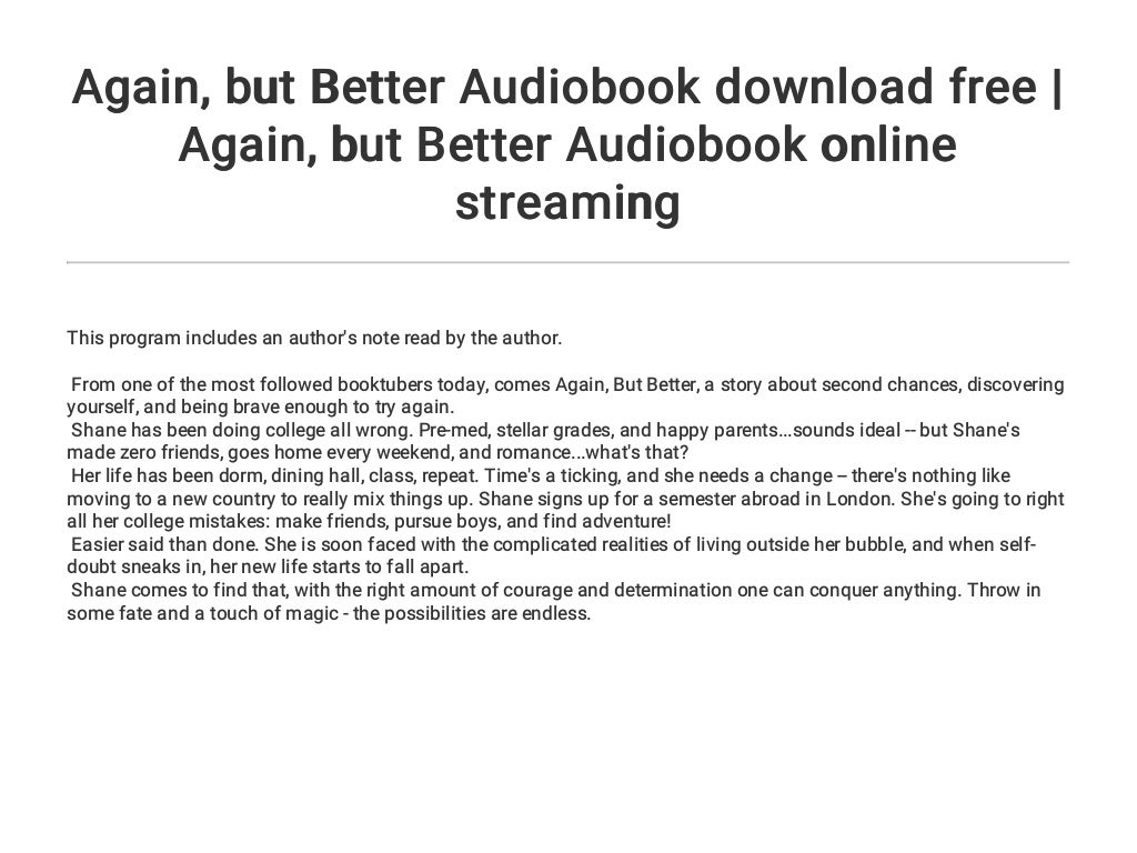 again but better review again but better review