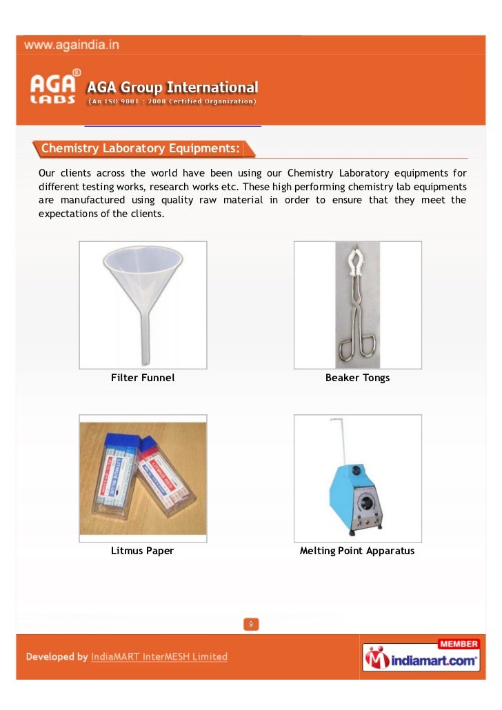 AGA Group International, Ambala, Laboratory Equipment