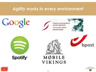 24
Agility works in every environment
 