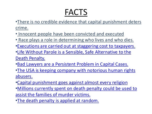 Essay against death penalty
