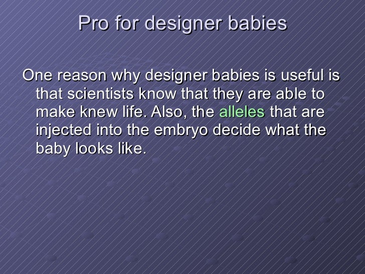 Against Designer Babies