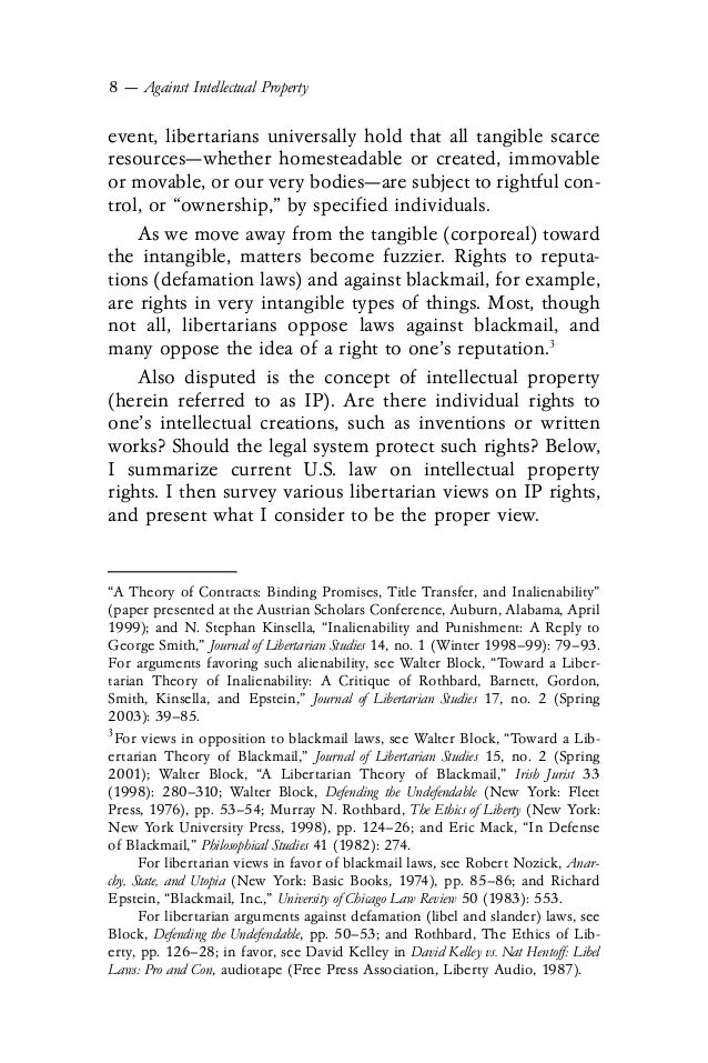 Arguments Against Intellectual Property Laws Arguments Against Intellectual Property Laws