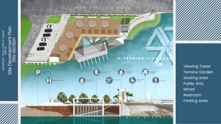 Site
Development
Plan
Site
section
Viewing Tower
Terrace Garden
Seating area
Public Arts
Wharf
Restroom
Parking Area
DESIGN
BY:
Arch.
Chris
G.
David
ARKTIV
 