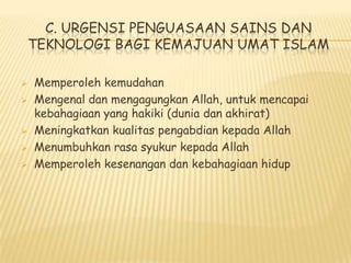 Contoh Sains Dan Teknologi Dalam Islam
