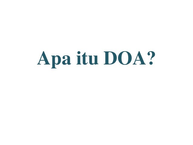 Apa itu Doa?