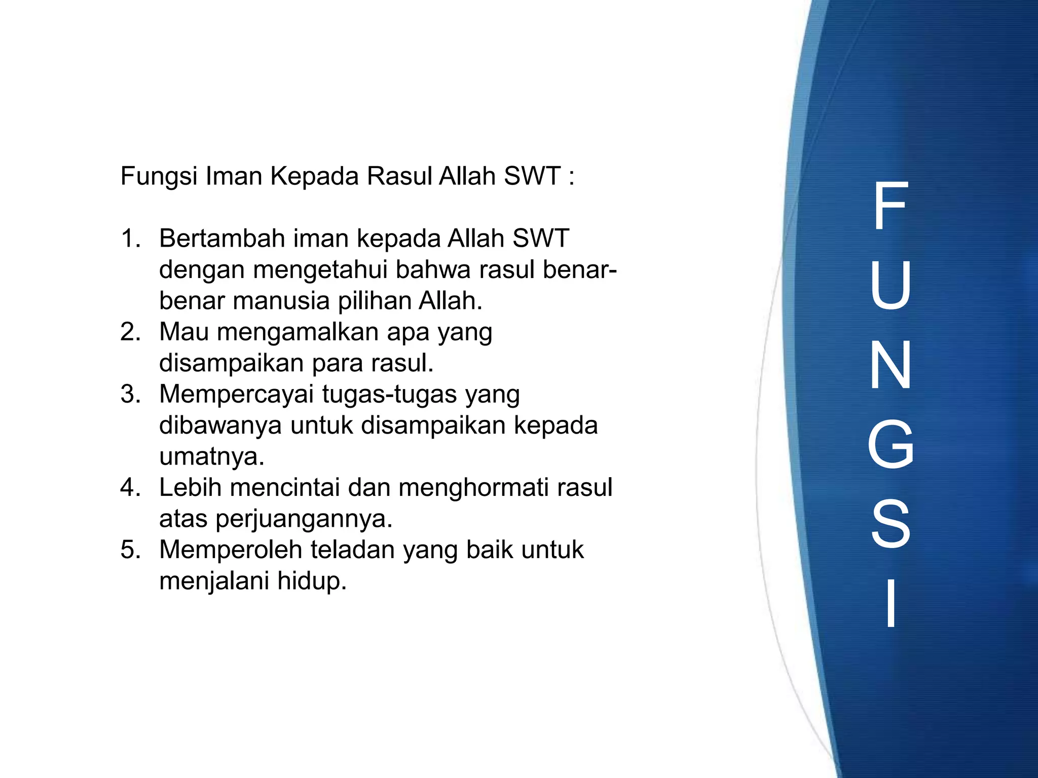 PowerPoint PAI Kelas 11 BAB Iman Kepada Rasul | PPTX