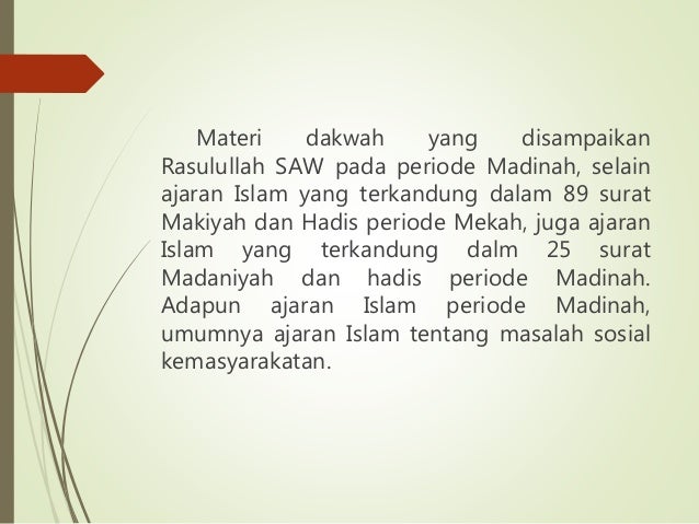 Pendidikan Agama Islam kelas X Dakwah Rasulullah di Madinah