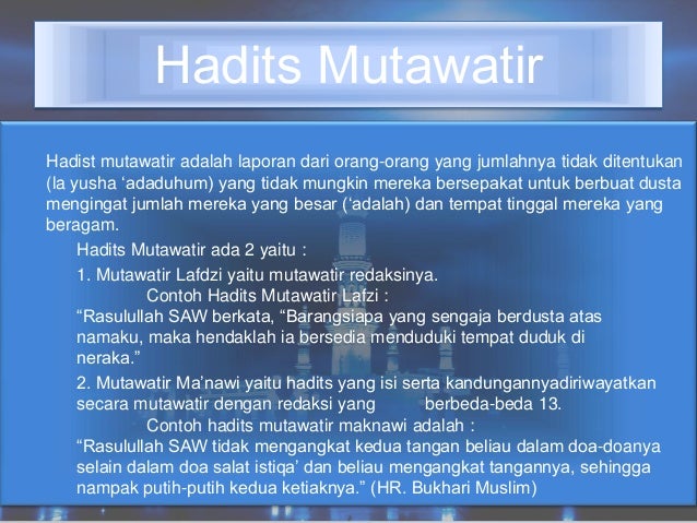 Agama hadits