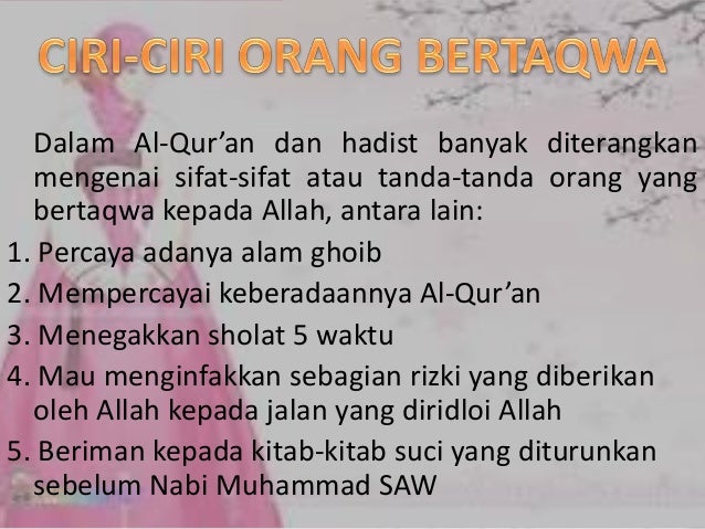 Makna Taqwa Dalam Kehidupan