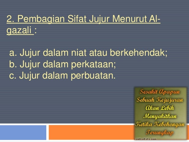 Mempertahankan kejujuran sebagai cermin kepribadian Agama