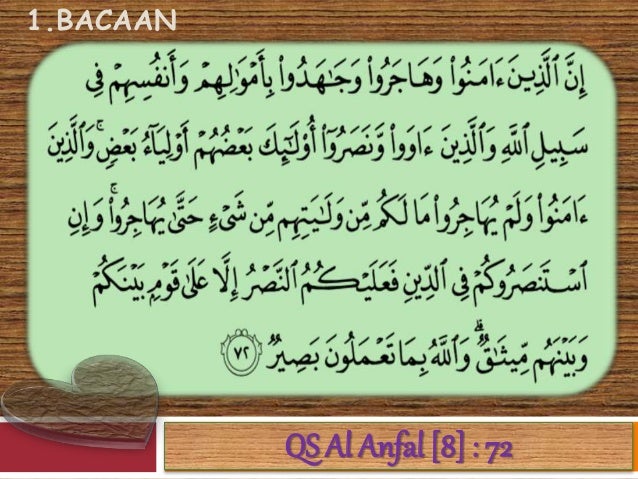 Hukum Bacaan Tajwid Dalam Surah Al Anfal Ayat 72 Cara