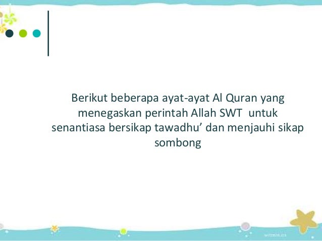 Sikap & tingkah laku Akhlakul Karimah