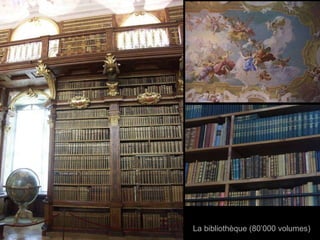 La bibliothèque (80’000 volumes) 