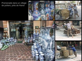 Promenade dans un village de potiers, près de Hanoï 