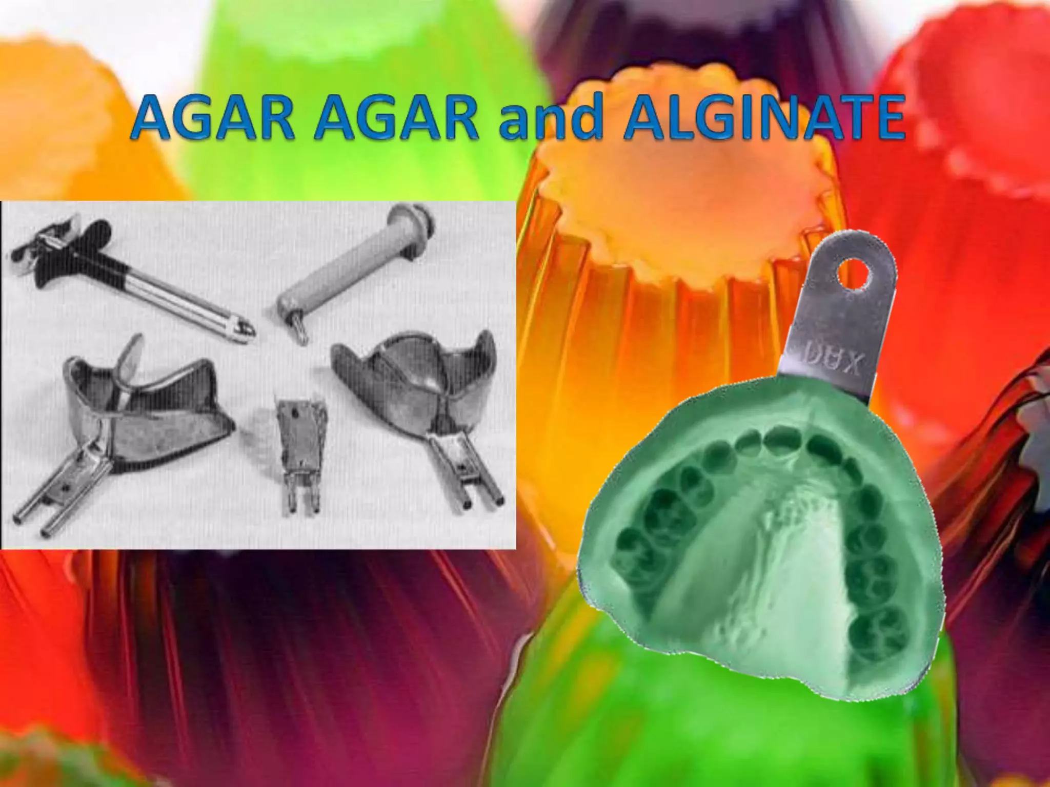 Agar alginate PPT