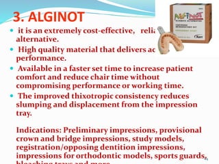 Agar alginate | PPTX