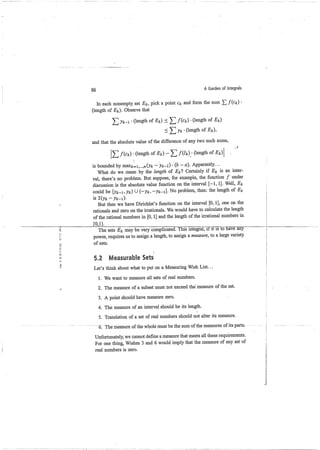 A garden of integrals