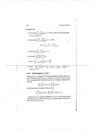 A garden of integrals
