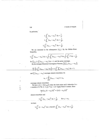 A garden of integrals