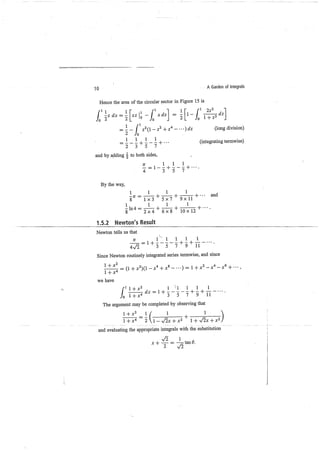 A garden of integrals