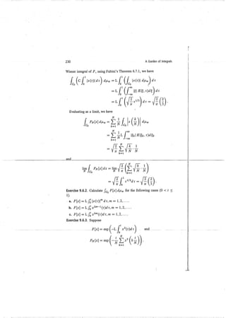 A garden of integrals