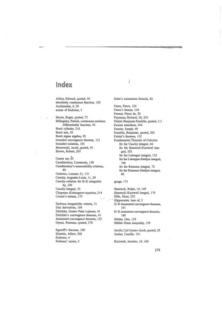 A garden of integrals