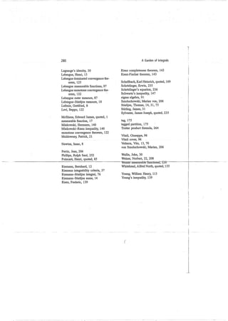 A garden of integrals