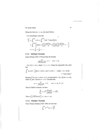 A garden of integrals