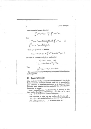 A garden of integrals