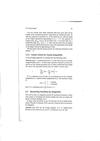A garden of integrals
