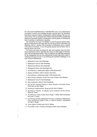 A garden of integrals