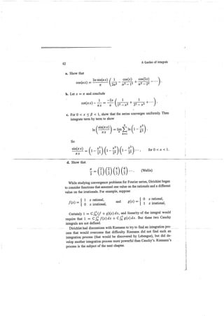 A garden of integrals