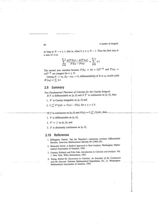 A garden of integrals