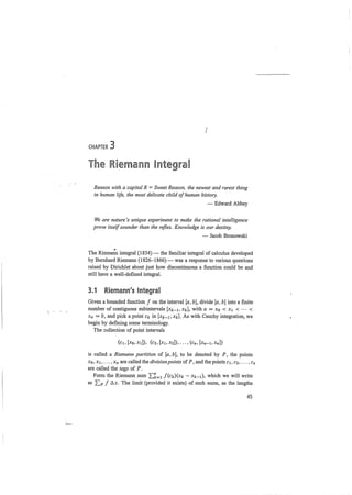 A garden of integrals