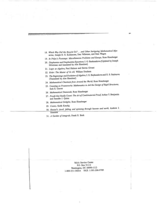 A garden of integrals