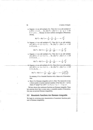 A garden of integrals