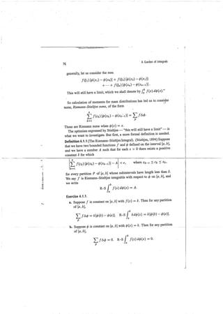 A garden of integrals