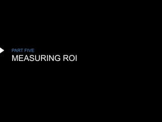 PART FIVE
MEASURING ROI
 